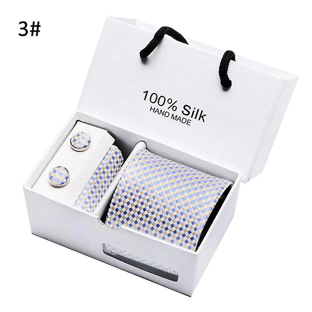 5pcs Hombres Pañuelo Puño Botón Corbata Traje De Novia Accesorios de Fiesta de Bodasgift