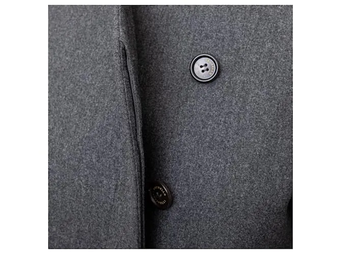 Abrigo de lana Brunello Cucinelli Gris 