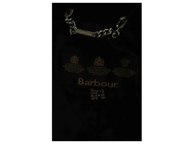 Barbour Abrigo de lana Negro 