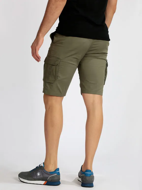 Be Board Bermudas de hombre de algodón elástico con grandes bolsillos