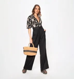 Blusa camisera manga 3/4 con insumo en p