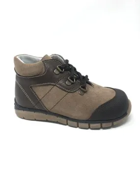 botin piel castoro  cordon