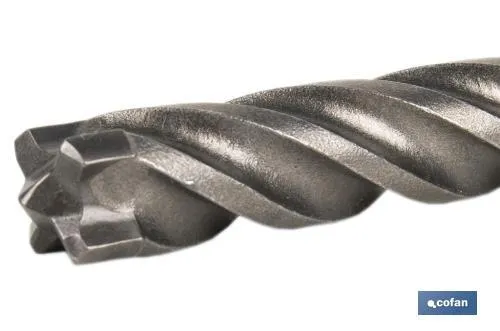 Brocas para hormigón armado SDS PLUS con punta compacta y reforzada | Ideal para hormigón armado | Diferentes medidas a elegir