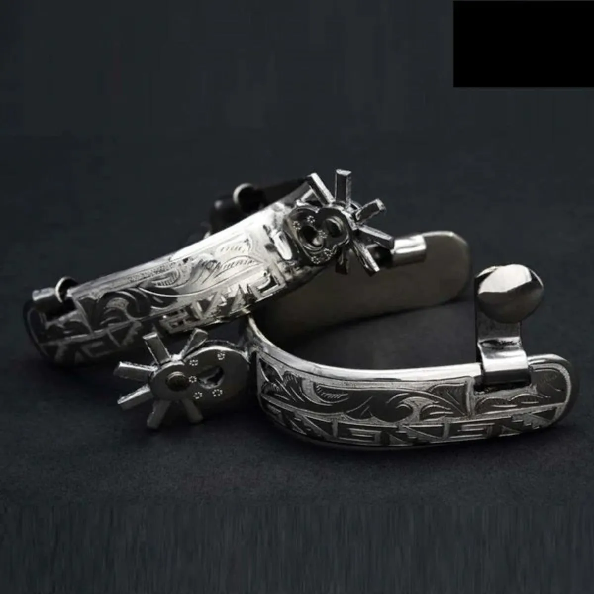 Espuelas Finas Charras de Acero con Rodaja de 2.5 IMP-53518