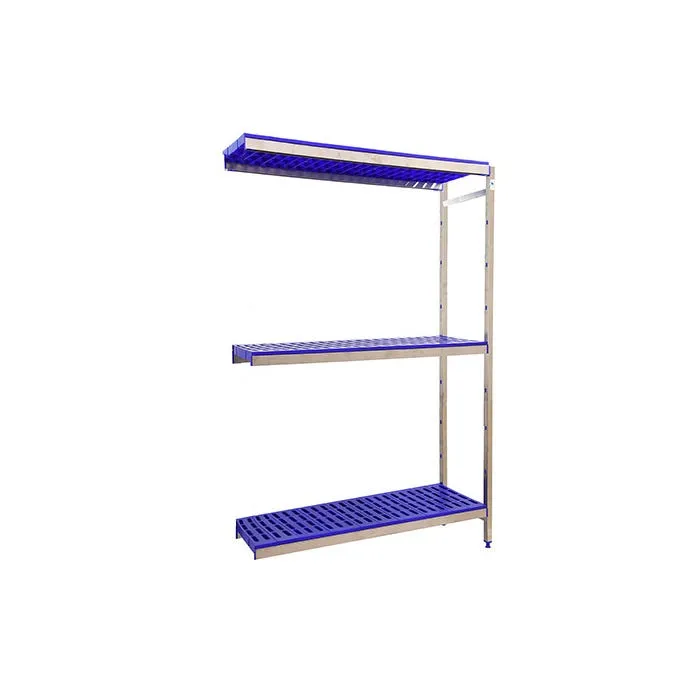 Estantería adicional acero inox 160X126X40cm. Plata 180Kg P/B