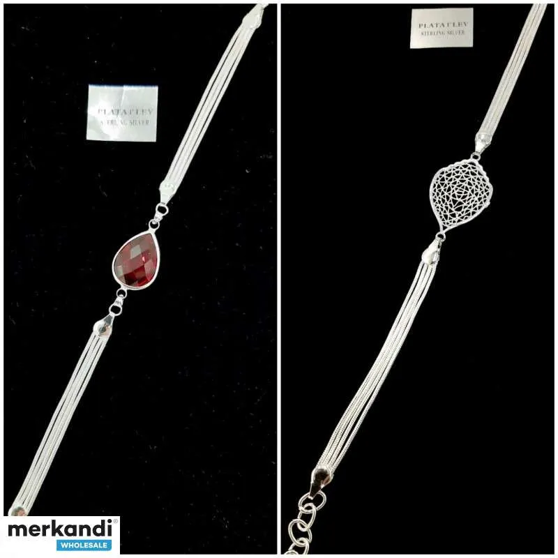 Lote de bisutería bañada en plata 925 - Mayorista de España