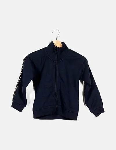 Name it Sudadera azul marina cremallera detalle glitter