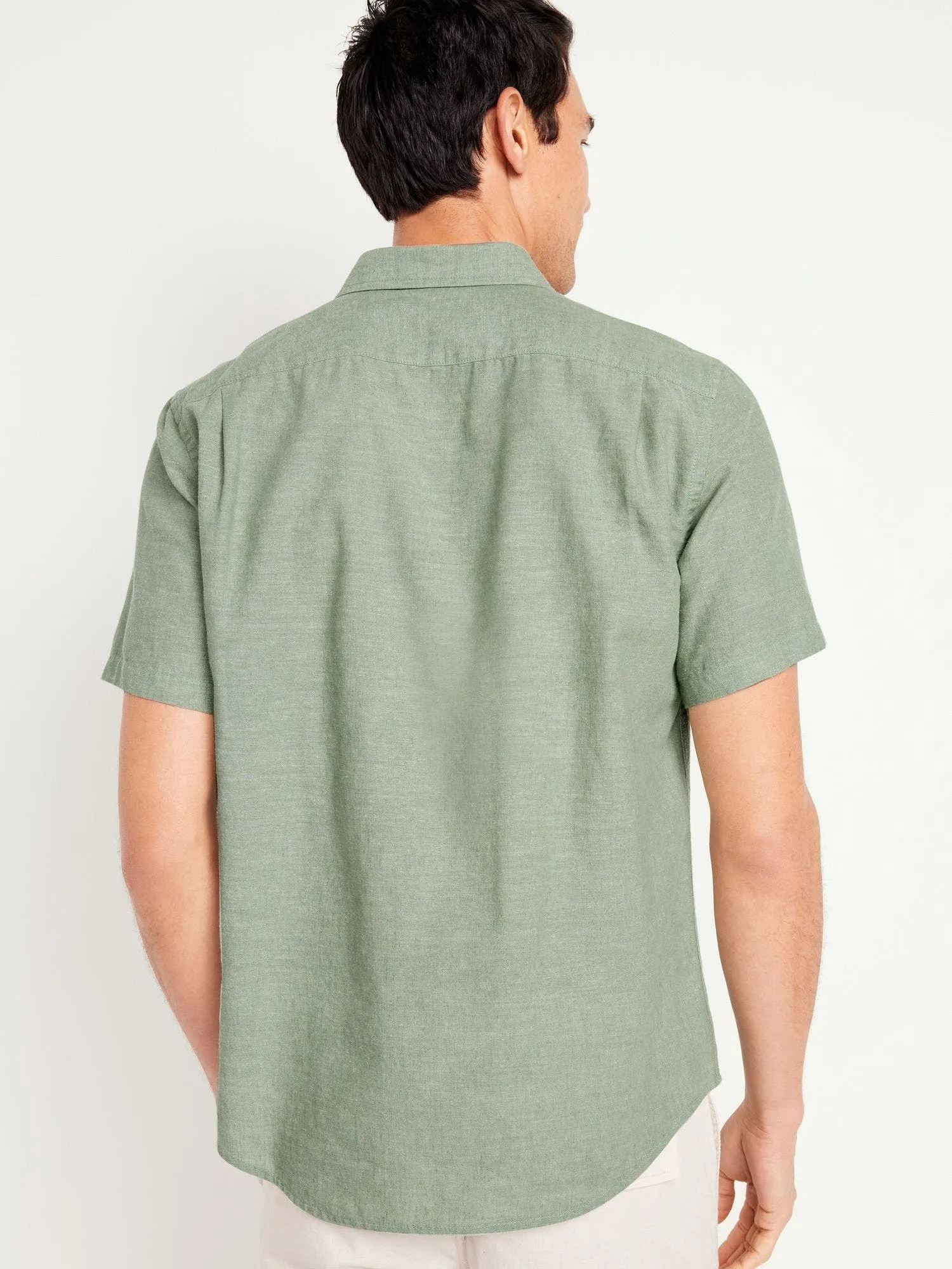 OLD NAVY Camisa Manga Corta Oxford Old Navy Hombre