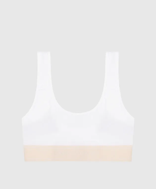 Palm Angels White top with logo pattern