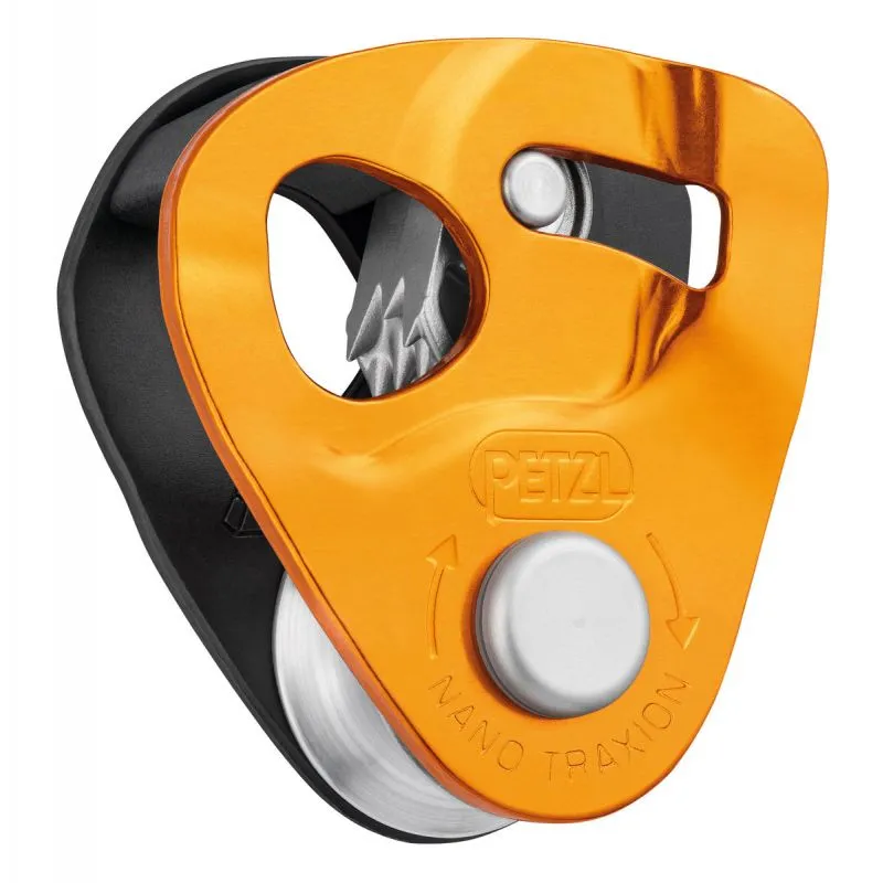 Polea de bloqueo PETZL NANO TRAXION ultracompacta y de alto rendimiento