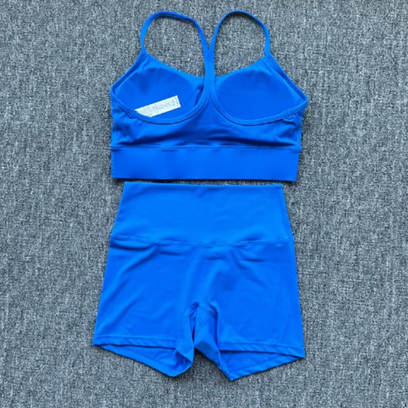 Sets de yoga de yoga para mujeres con cojín de pecho con hermosa ropa interior para la espalda para la carrera de gimnasia y rop
