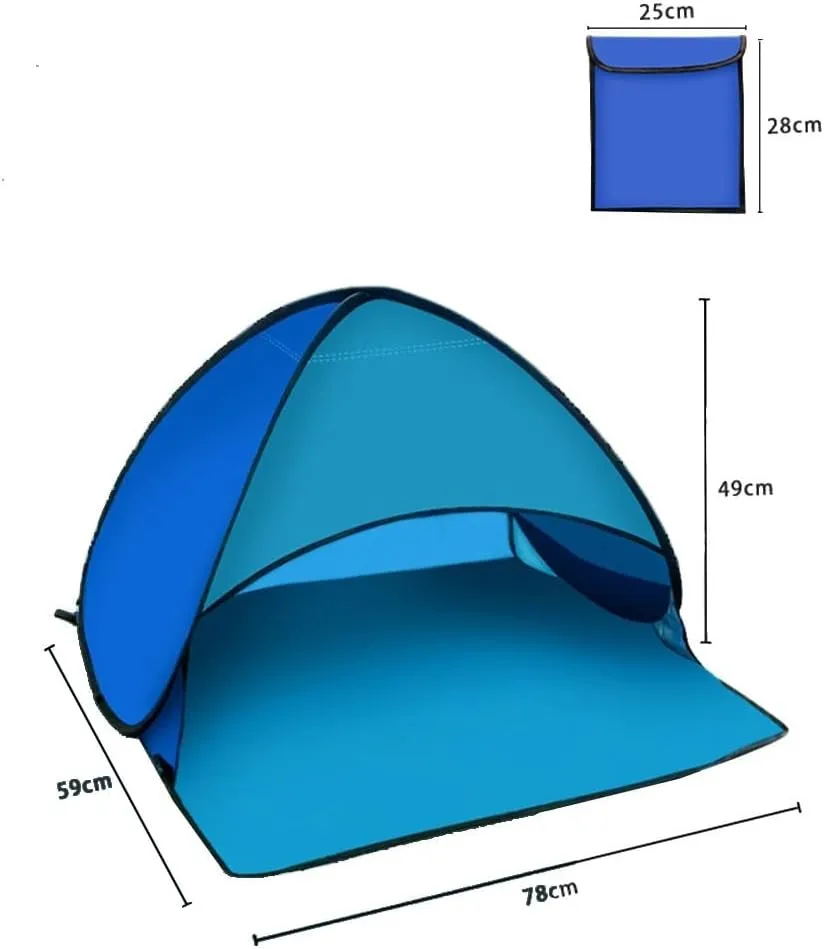Snowchecking - Tienda de campaña portátil con bolsa de transporte para acampada al aire libre  refugio ligero (naranja)