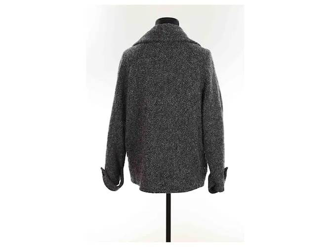SéZane Abrigo de lana Gris antracita 