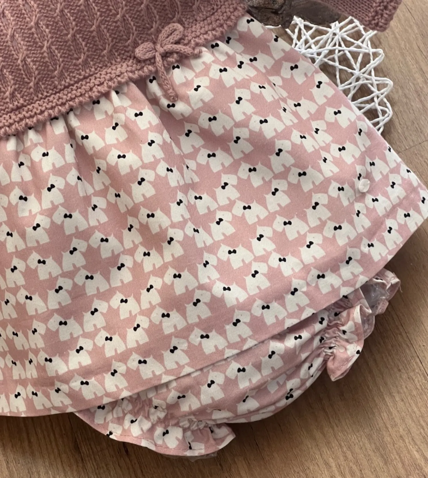 Two-piece baby girl set Mafalda Collection